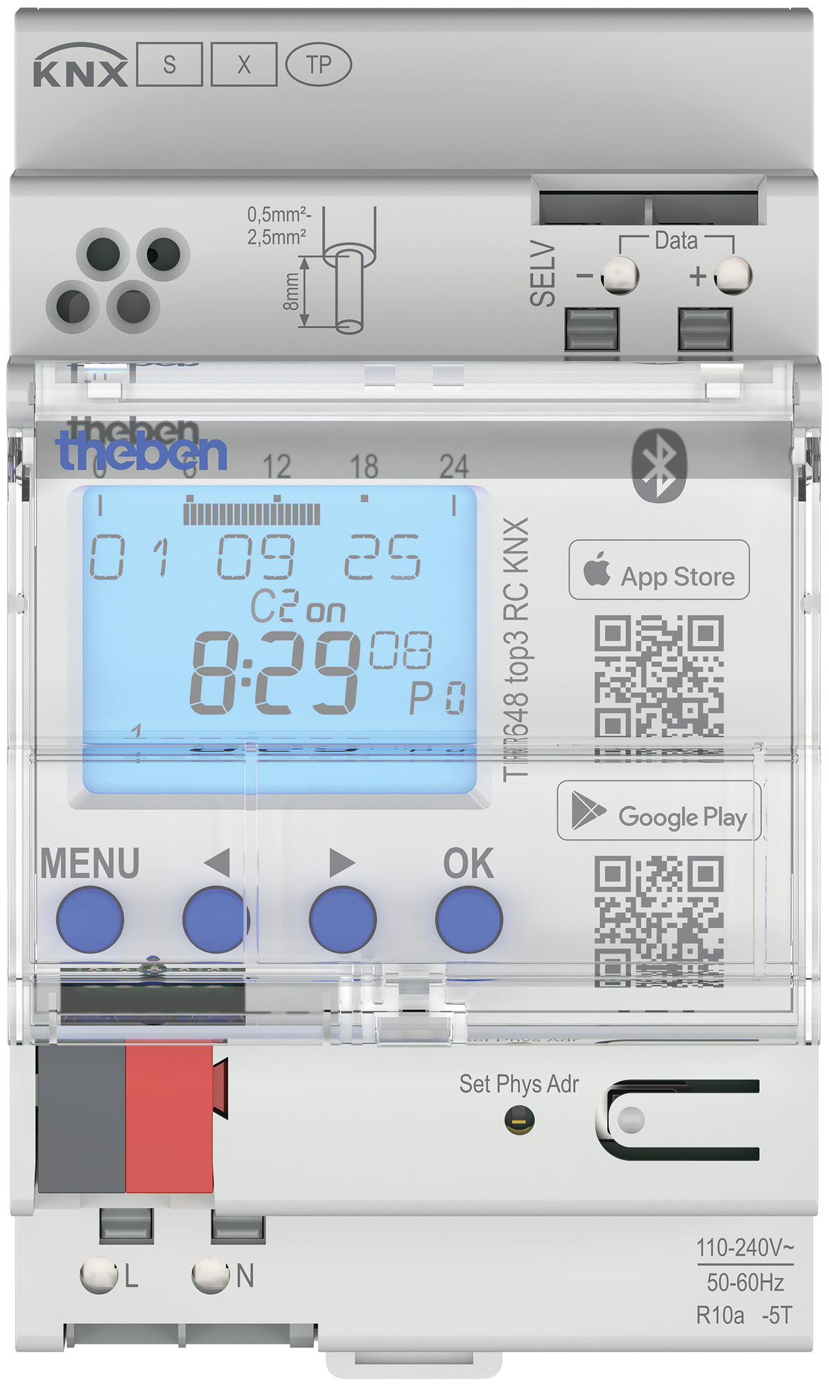 Theben TR 648 top3 RC KNX KNX-Jahreszeitschaltuhr mit Astroprogramm