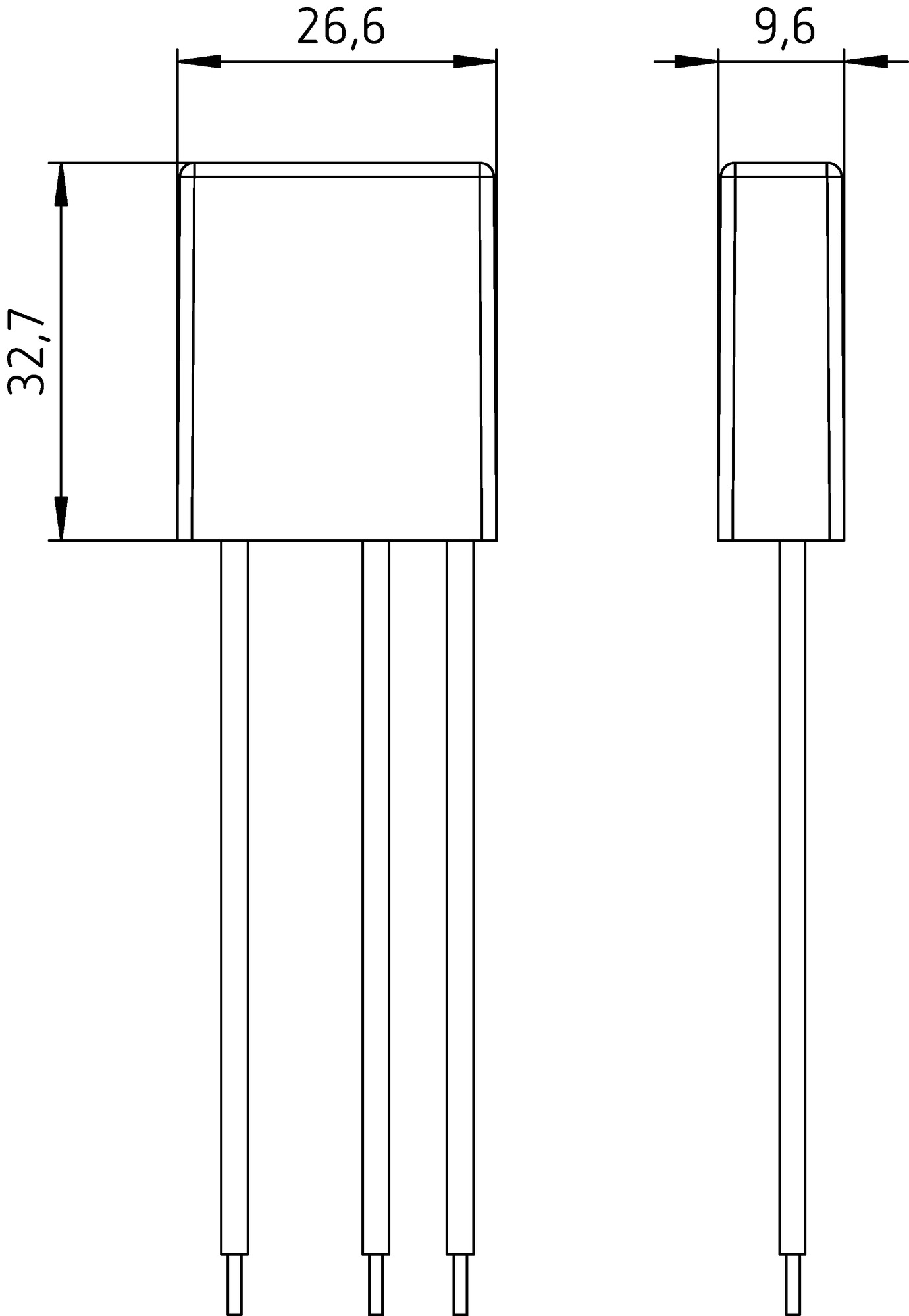 Theben DIMAX 540 APP B UP-Dimmer (5400230) - Maßzeichnung