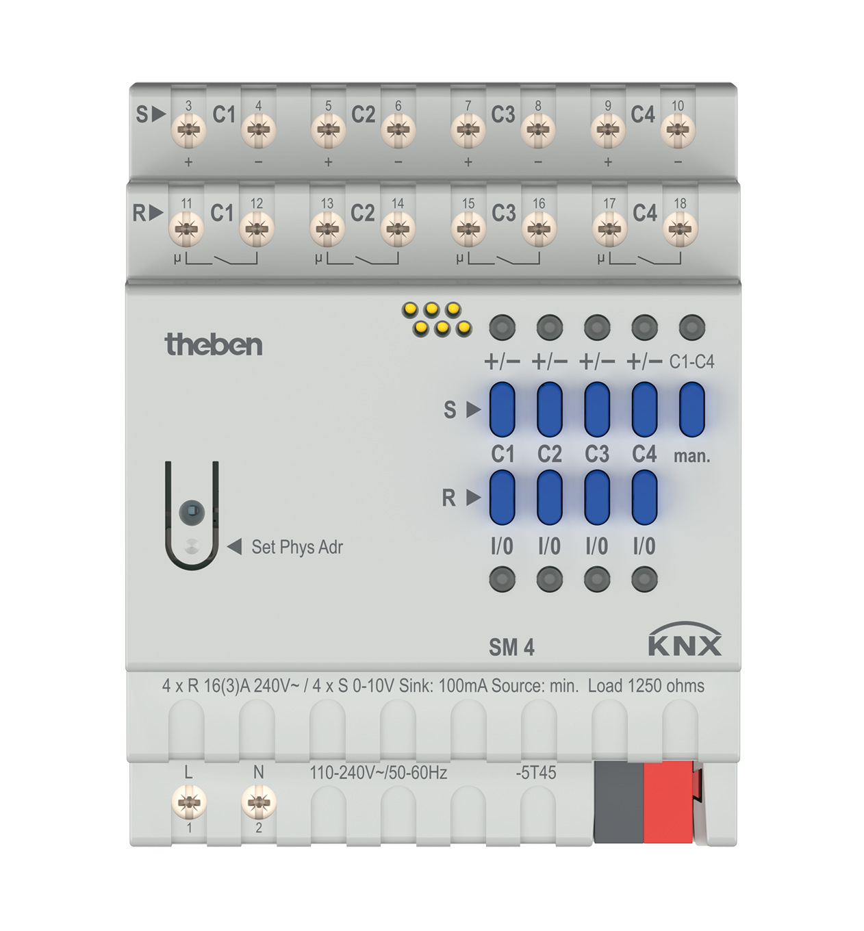 Theben SM 4 KNX Schalt-/Dimmaktor 4-fach