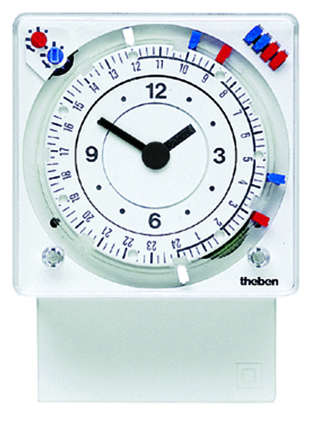 Theben SUL 289 g Zeitschaltuhr mit Stecksockel 24 Std./7T. mit Gangreserve