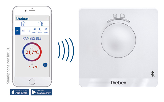 Theben RAMSES 812 BLE Digital-Uhrenthermostat