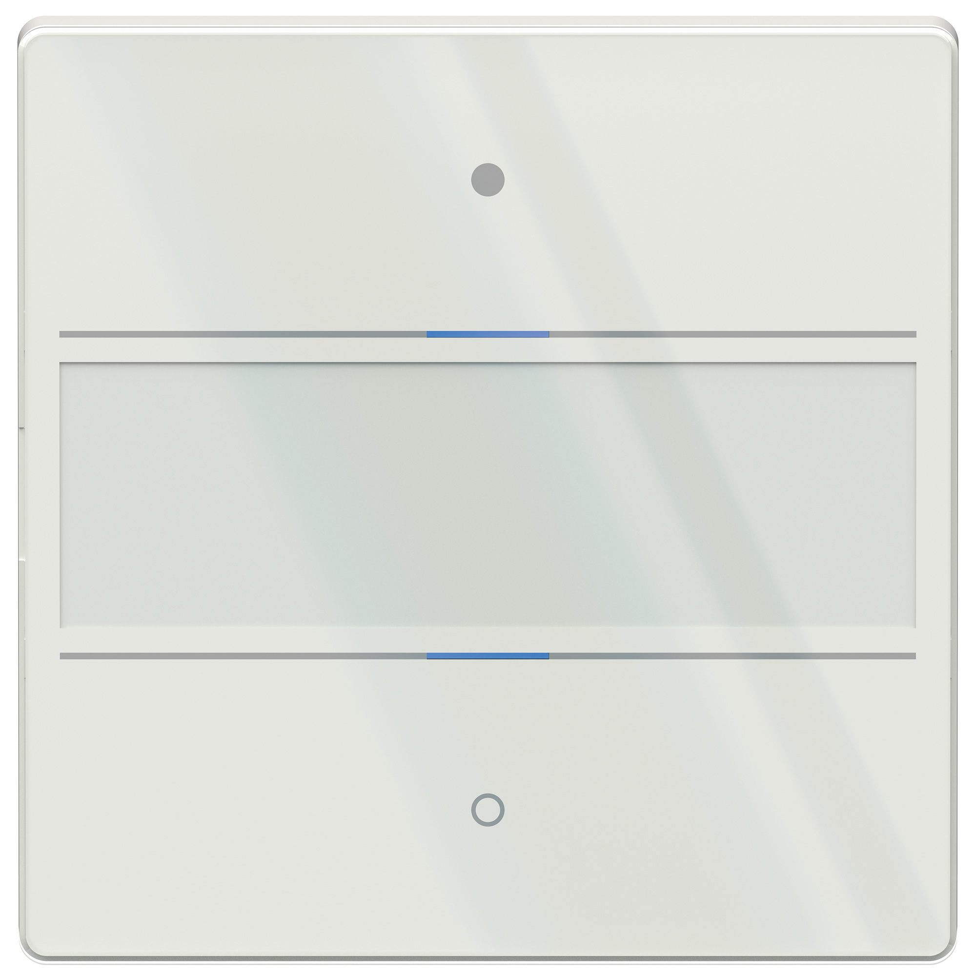 Theben LUXORliving iON2 G WH Glas-Tastsensor mit 2 Tasten und 2 Status-LEDs