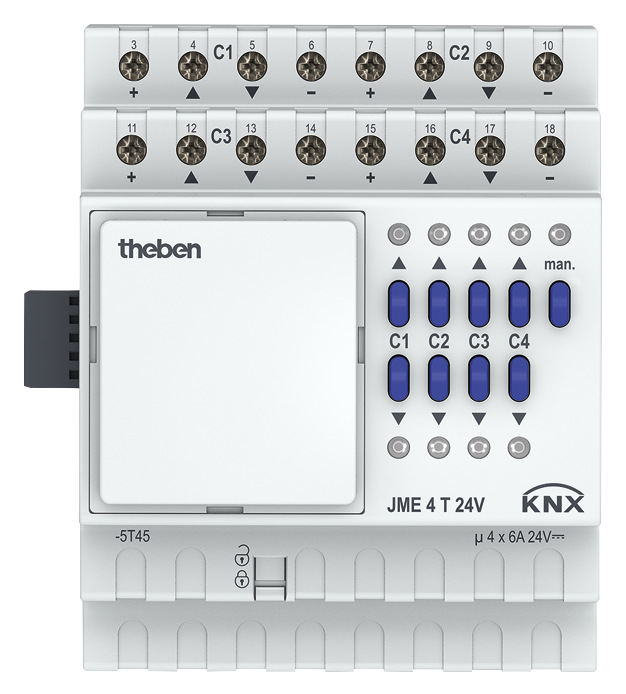 Theben JME 4 T 24V KNX Jalousieaktor 4-fach2