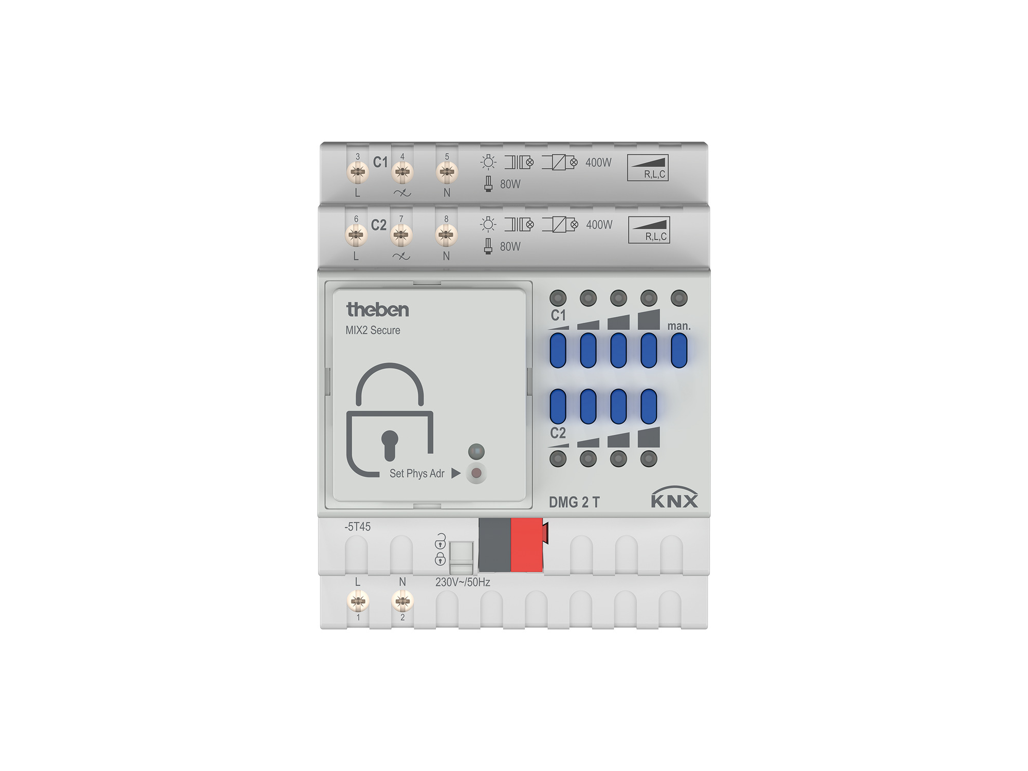 Theben DMG 2 T KNX Universal-Dimmaktor 2-fach