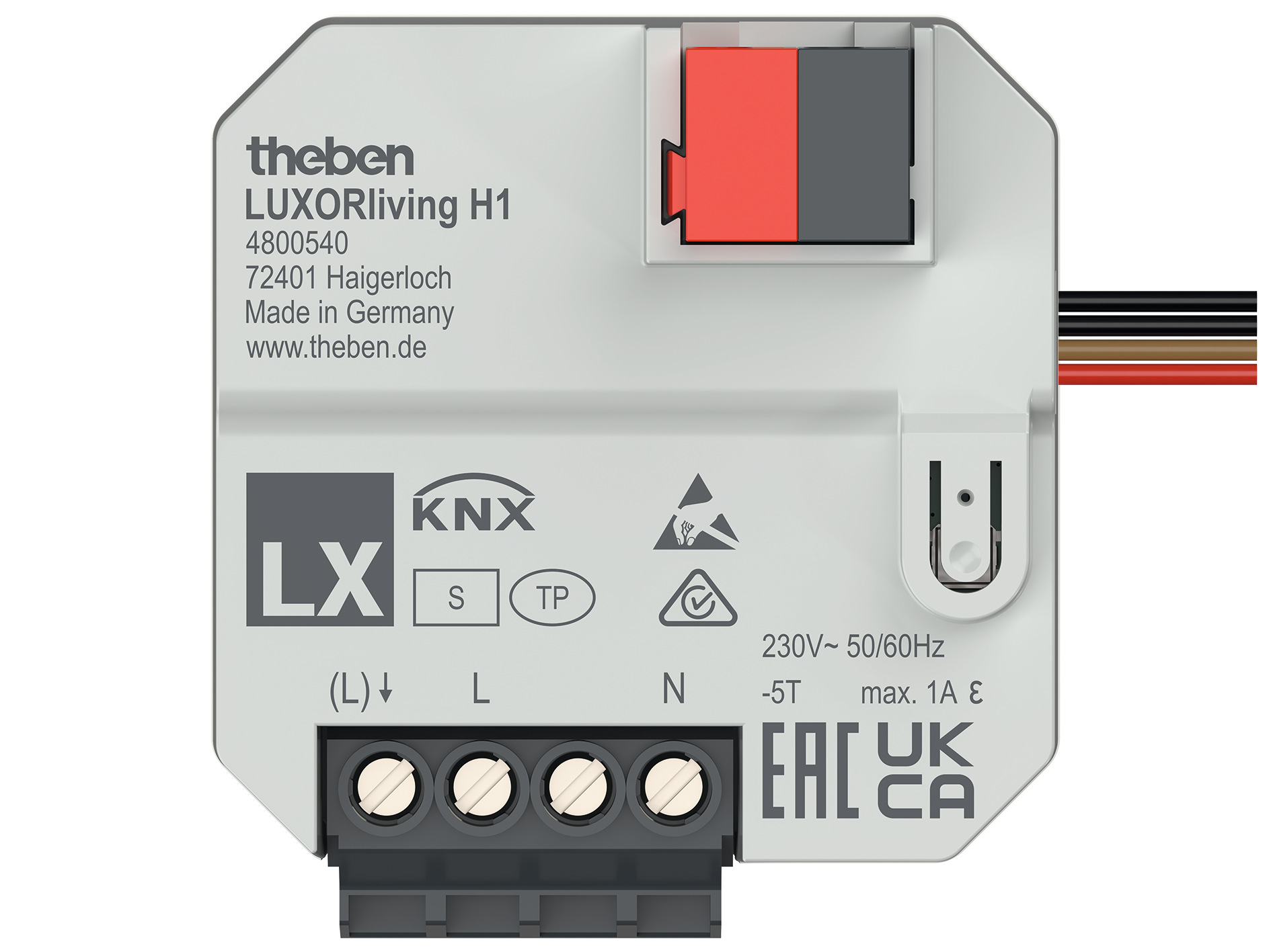 Theben LUXORliving H1 1-fach Heizungsaktor UP