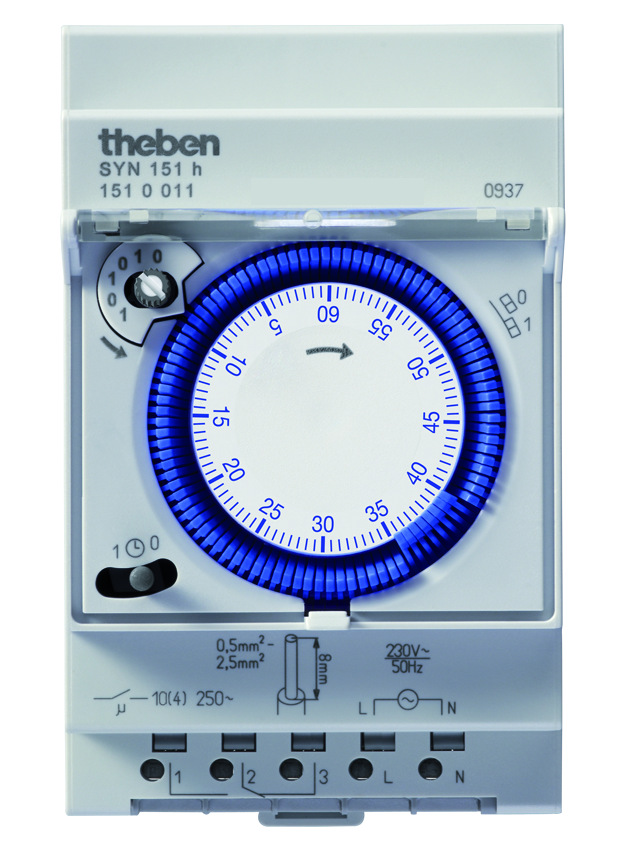 Theben SYN 151 h Reiheneinbau-Zeitschaltuhr 60 Min.