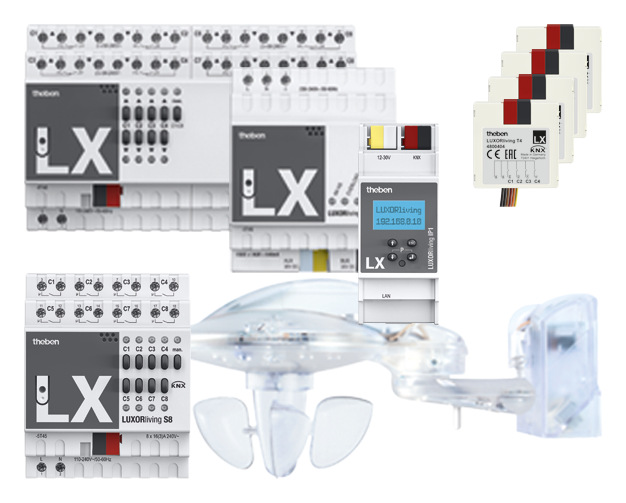 Theben Paket LUXORliving Antriebe+Beleuchtung für Smart Home-System
