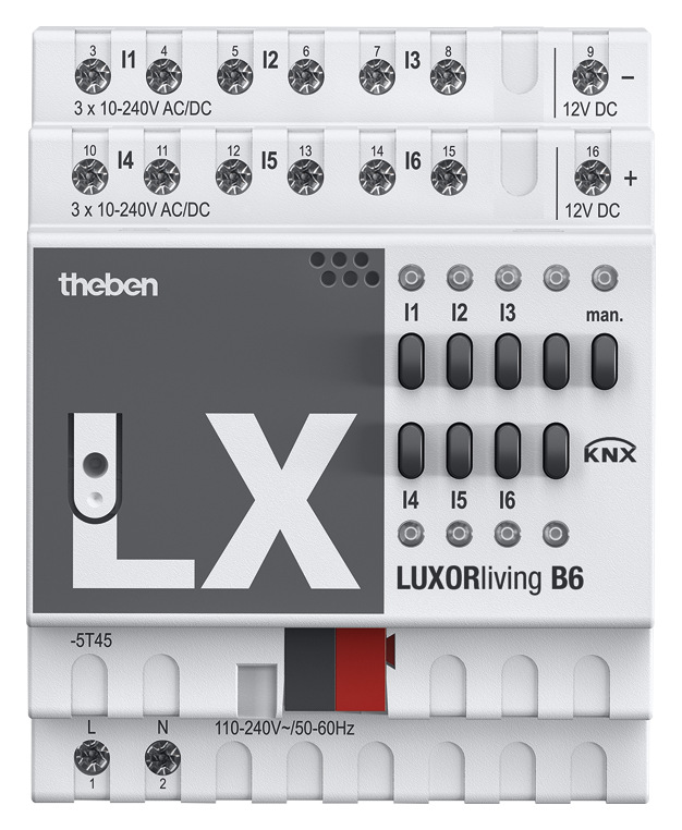 Theben LUXORliving B6 Binäreingang LUXORliving 6-fach