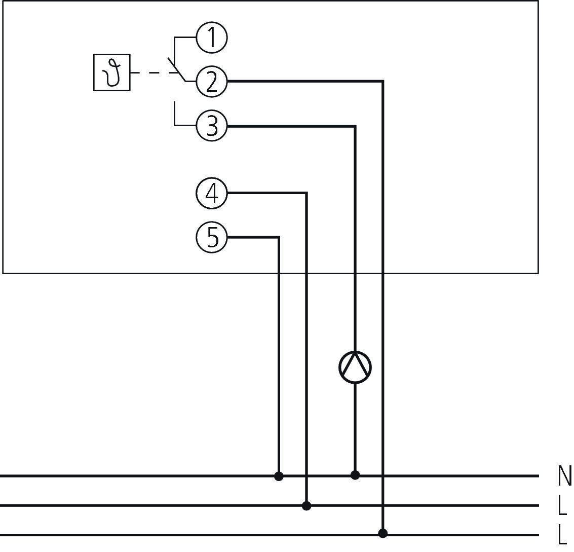 Theben RAMSES 782 Uhrenthermostat (7820030) - Schaltbild