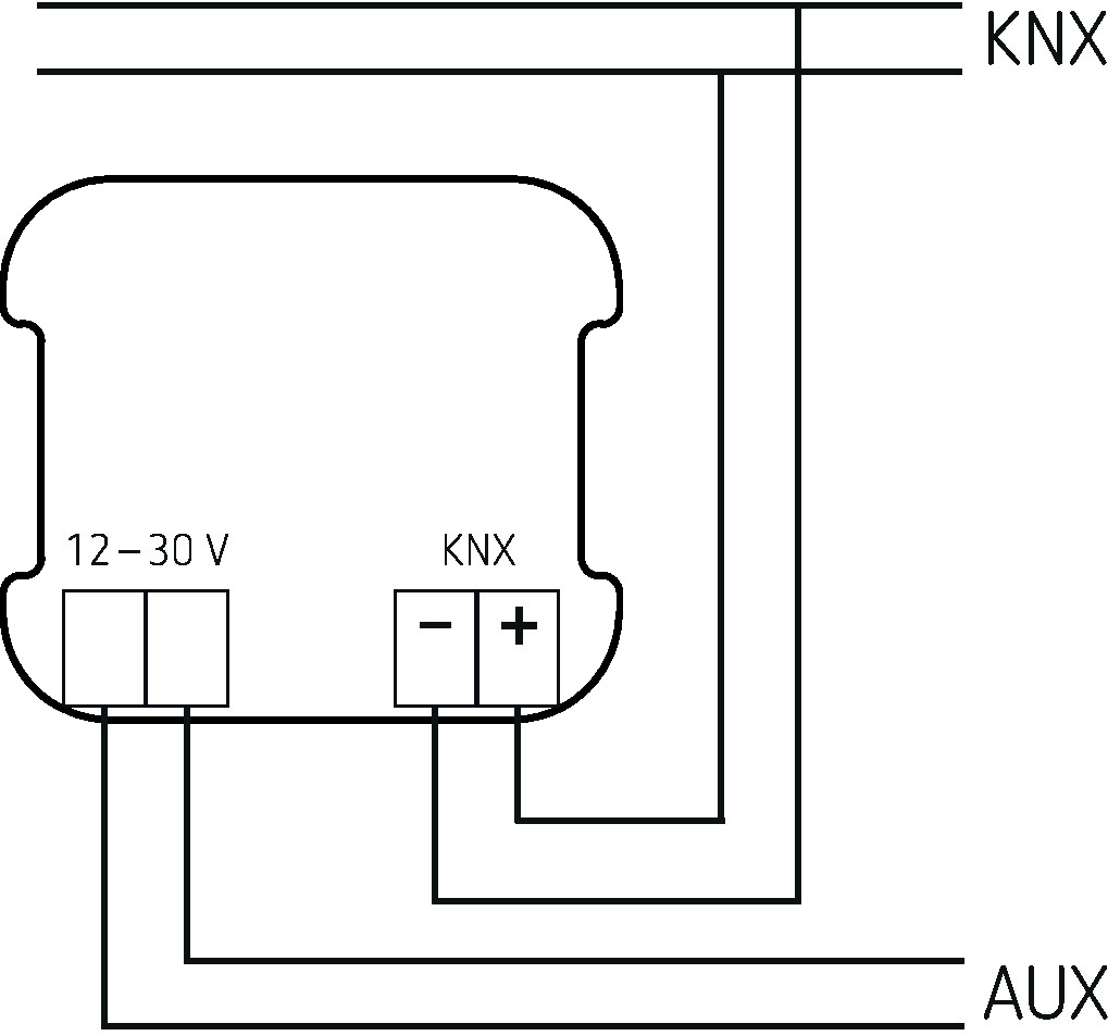 Theben iONprime CP 4 KNX KNX-Raumcontroller (4969300) - Schaltbild
