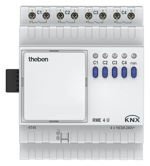Theben RME 4 U KNX Schaltaktor 4-fach
