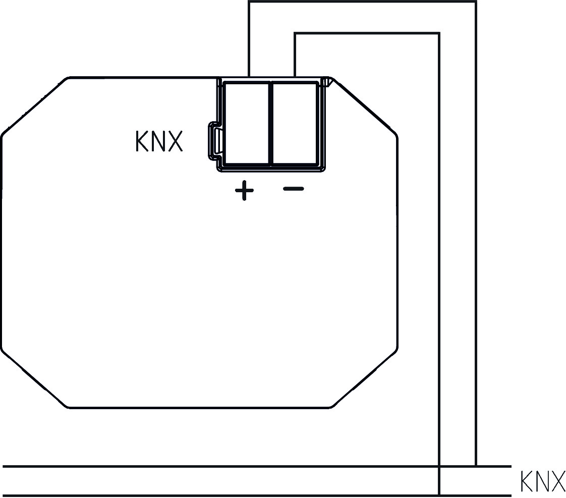 Theben Medienkoppler TP-RF KNX UP-Medienkoppler (9070868) - Schaltbild