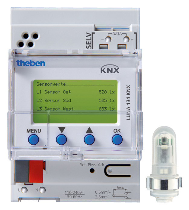 Theben LUNA 134 KNX 10-Kanal-Dämmerungschalter
