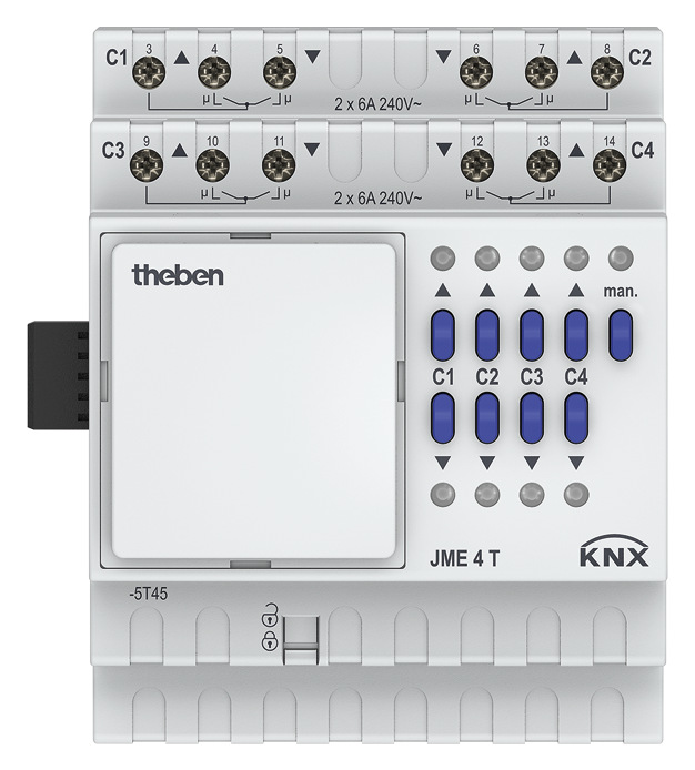 Theben JME 4 T KNX Jalousieaktor 4-fach
