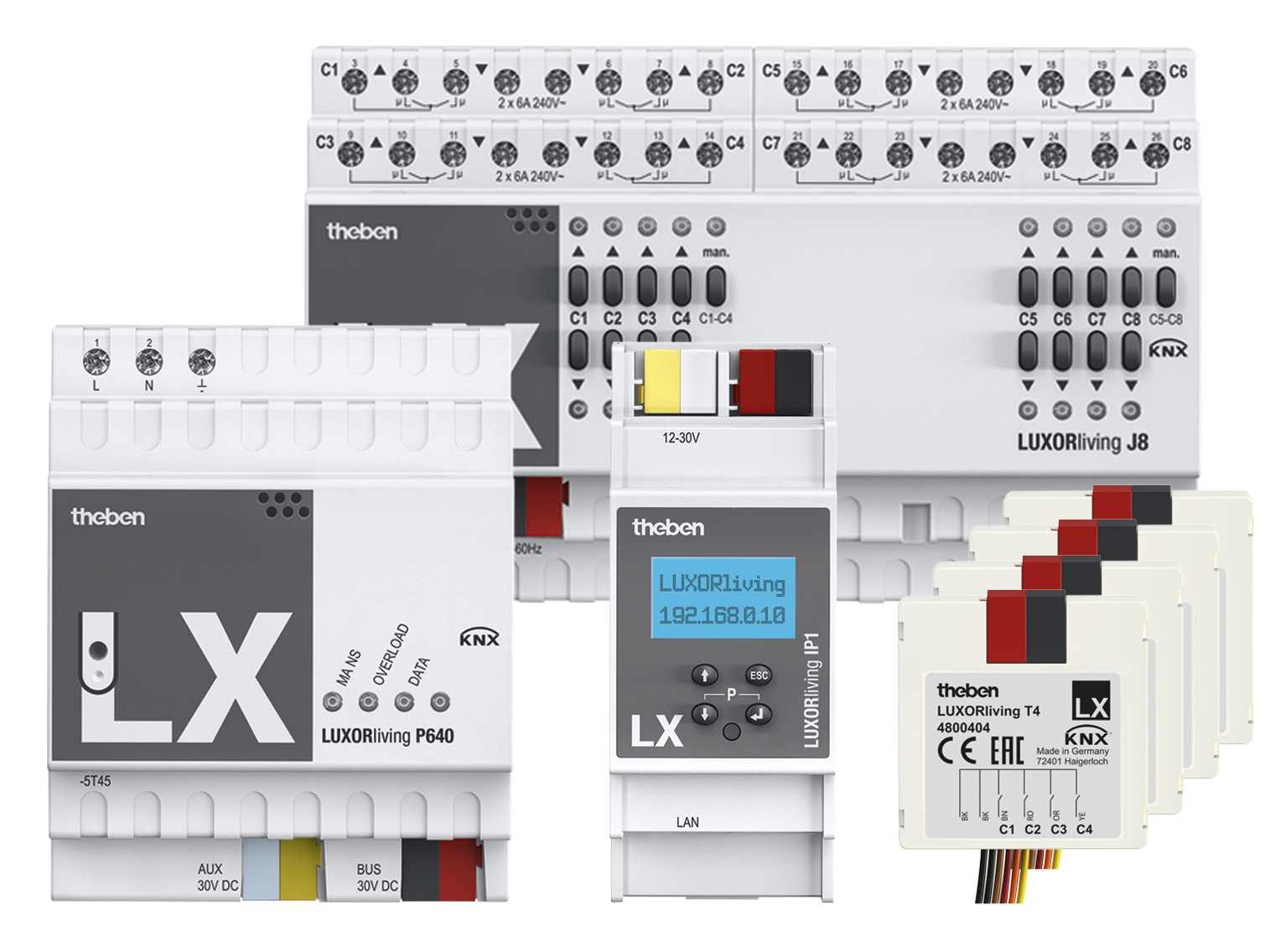 Theben Paket LUXORliving Antriebe basic für Smart Home-System